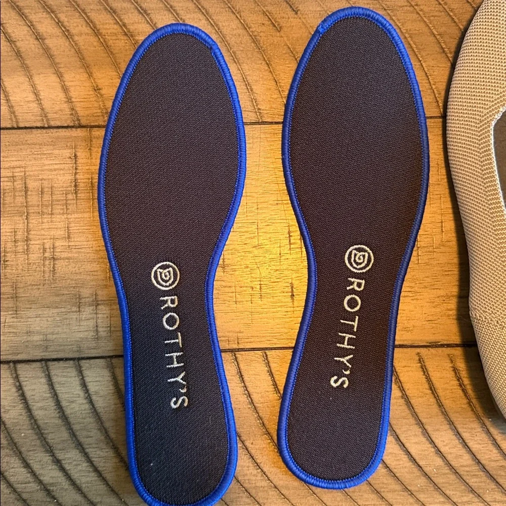 Rothy's Women's The Flat in Flax Birdseye - Picture 3 of 5